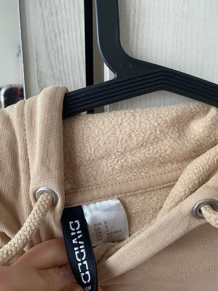 Bej Kadın Kapüşonlu Sweatshirt - Görsel 2