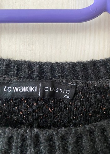 Gri Yılan Desenli Örgü Kadın Kazak - Görsel 2