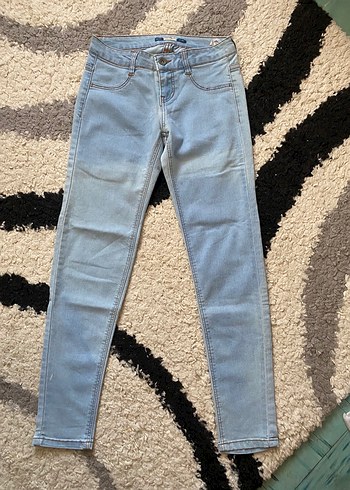 Pull and Bear Acik Mavi Slim Fit Jean