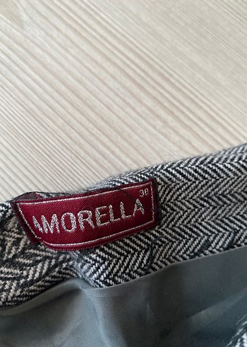 Bohem Gri Nakışlı  Etek - Görsel 2