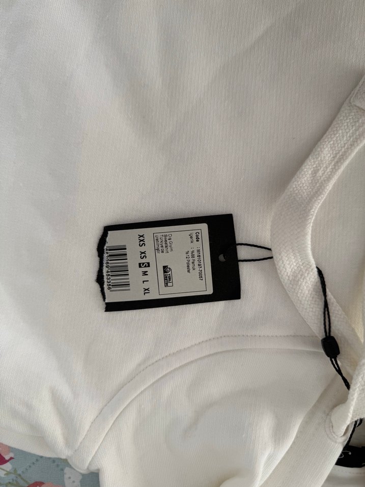 Mavi beyaz sweatshirt - Görsel 2