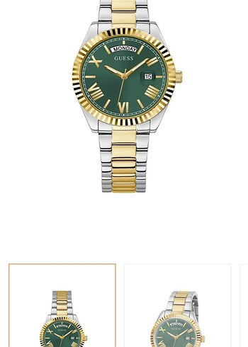 Guess Kadın Klasik Yeşil Metal Saat