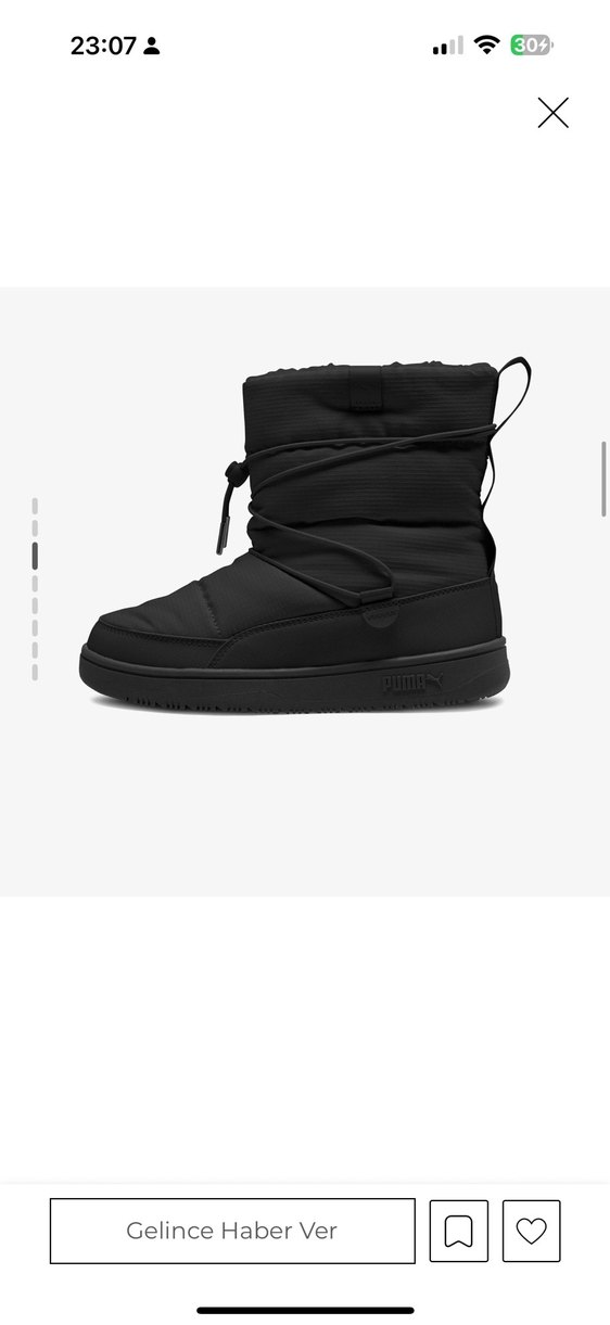 Puma Siyah Kürklü Kadın Bot - Görsel 3