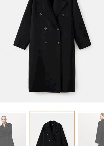 Mango overszie yün palto - Görsel 3