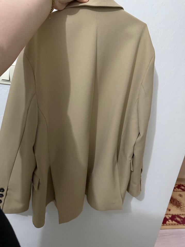Bej  Kadın Blazer Ceket - Görsel 2
