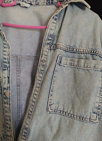 m Beden mavi Renk Oversize Kot Ceket 