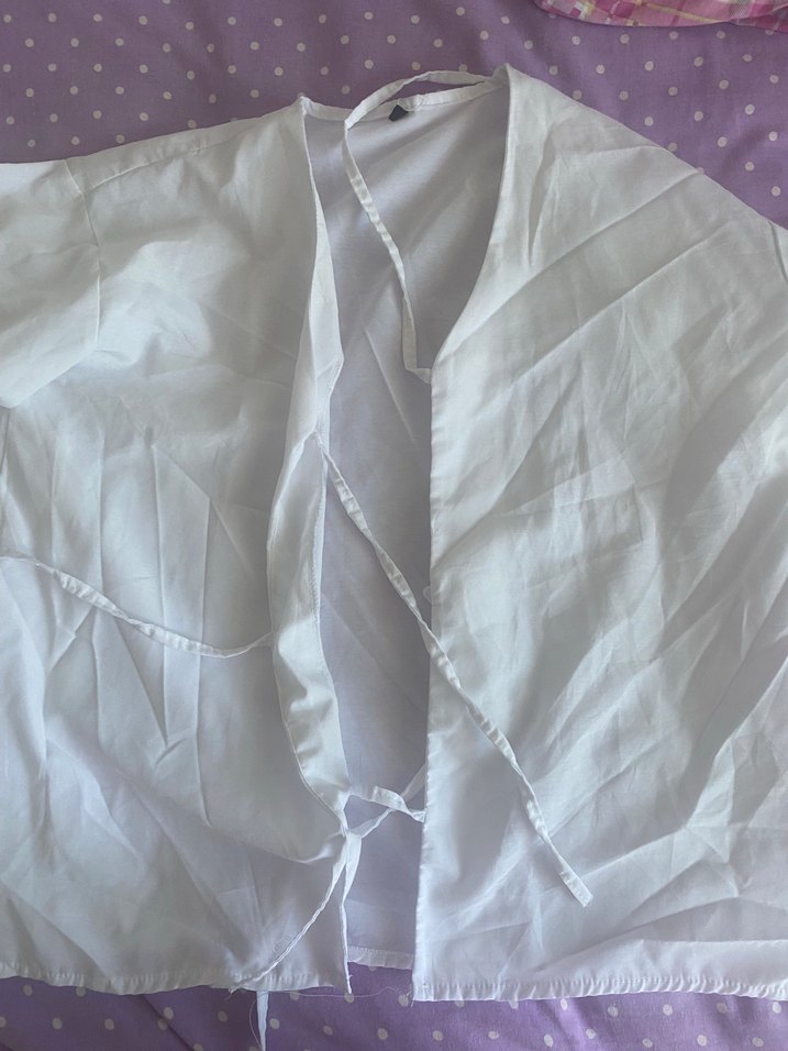 bağlamalı uzun kollu gömlek - Görsel 2