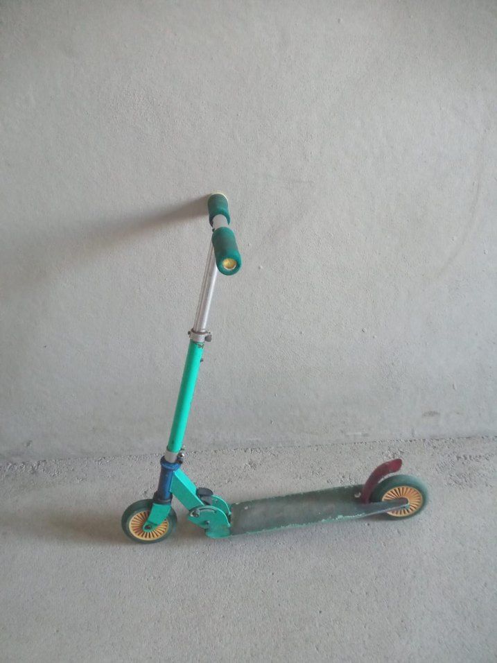 Renkli Yeşil Çocuk Scooterı - Görsel 2