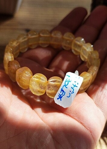 Beden Sitrin Rolex Kesim Doğaltaş Bileklik