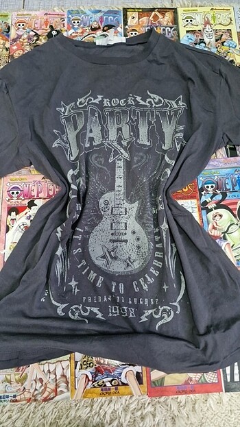 Koton party gitar tişört oversize