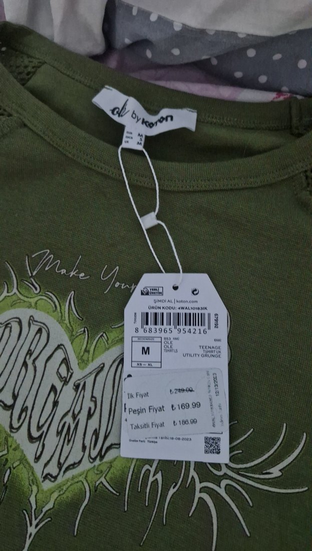 uzun file kollu yeşil crop - Görsel 3