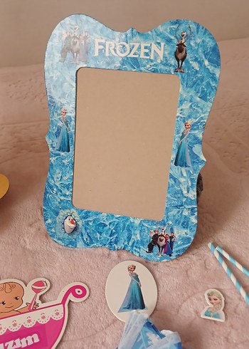 Renkli Frozen Temalı Parti Malzemeleri - Görsel 8