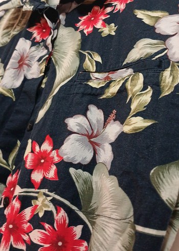 Çiçek Desenli Kemerli Kısa Tulum - Görsel 4