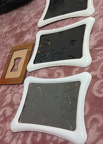 Ikea Beyaz Kavisli Fotoğraf Çerçeveleri ve Ahşap Çerçeve