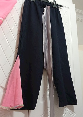 Nakışlı, Askısız, Pembe ve Siyah Çocuk Kostümü - Görsel 5