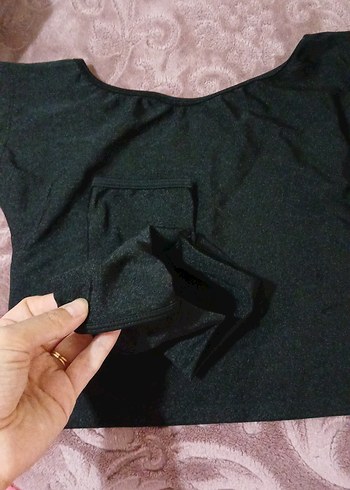 Nakışlı, Askısız, Pembe ve Siyah Çocuk Kostümü - Görsel 11