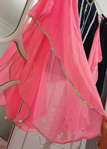 Nakışlı, Askısız, Pembe ve Siyah Çocuk Kostümü - Görsel 7