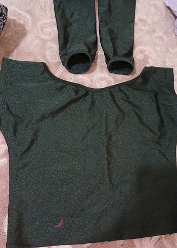 Nakışlı, Askısız, Pembe ve Siyah Çocuk Kostümü - Görsel 9