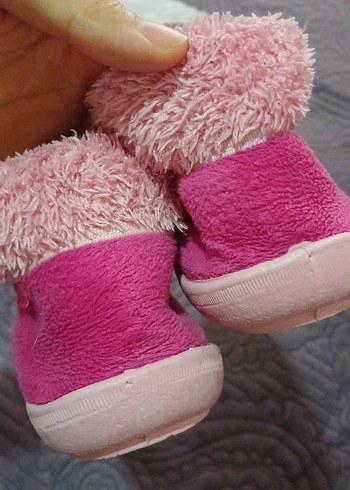 Kız Çocuk Pembe Fermuarlı Sıcak Terlik - Görsel 5