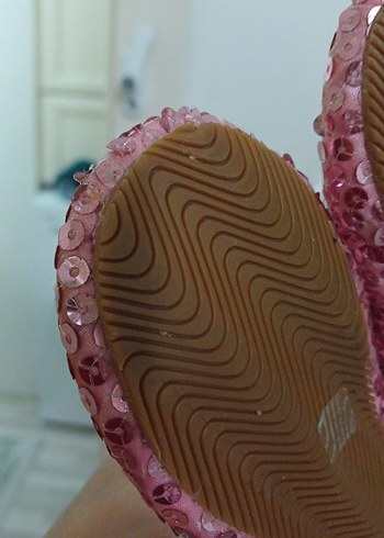 Pembe Payetli Kız Babet Ayakkabı - Görsel 3