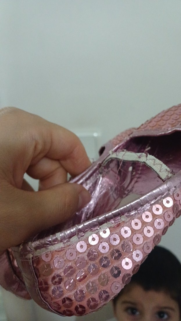 Pembe Payetli Kız Babet Ayakkabı - Görsel 5