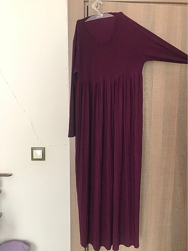 Bordo abiye uzun elbise