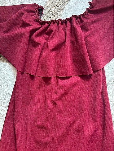 xl Beden bordo Renk Balık model bordo abiye