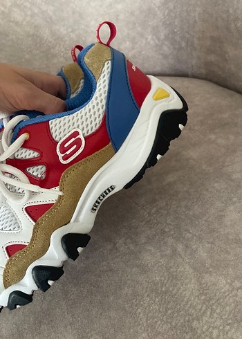 37,5 Beden çeşitli Renk Skechers Renkli Platform Topuklu Kadın Spor Ayakkabı
