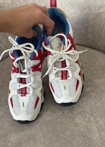 37,5 Beden Skechers Renkli Platform Topuklu Kadın Spor Ayakkabı
