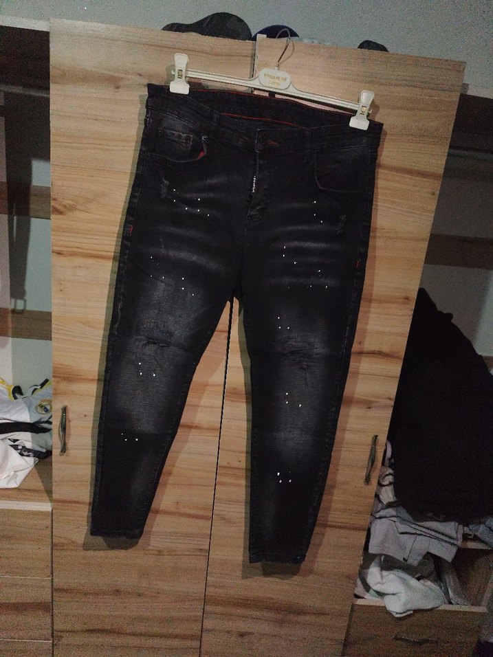 Siyah Kot Pantolon - Görsel 2