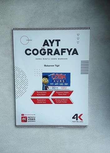 4K YAYINLARI AYT TARİH - COĞRAFYA SORU BANKASI