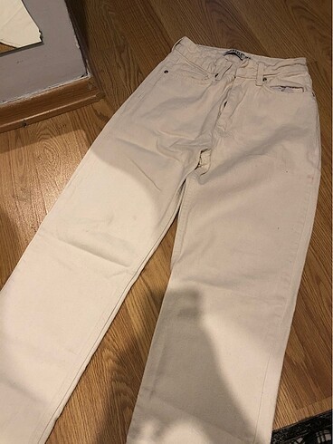 Diğer Krem rengi kot pantalon
