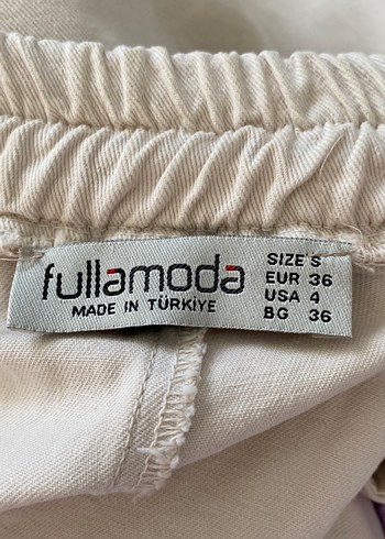 s Beden ten rengi Renk Bej Yüksek Bel Keten şort etek