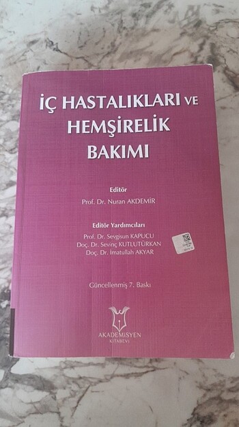İç hastalıkları ve Hemşirelik bakımı