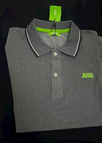 BOSS Gri Regular Fit Polo Tişört