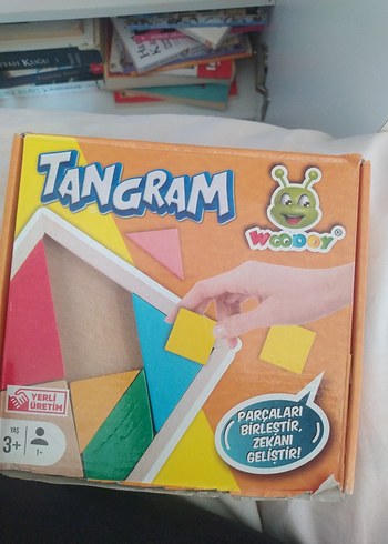 Wood Wood Woodoy 7 Parça Renkli Tangram Eğitici Oyuncak
