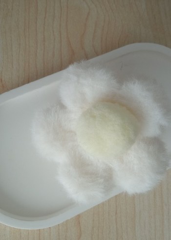 Diğer Peluş Çiçekli Bohem Çocuk Saç Tokası