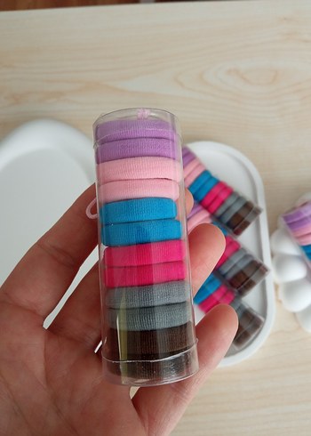 Pastel Renkli Bağlamalı Lastikli Çocuk Saç Tokası - Görsel 4