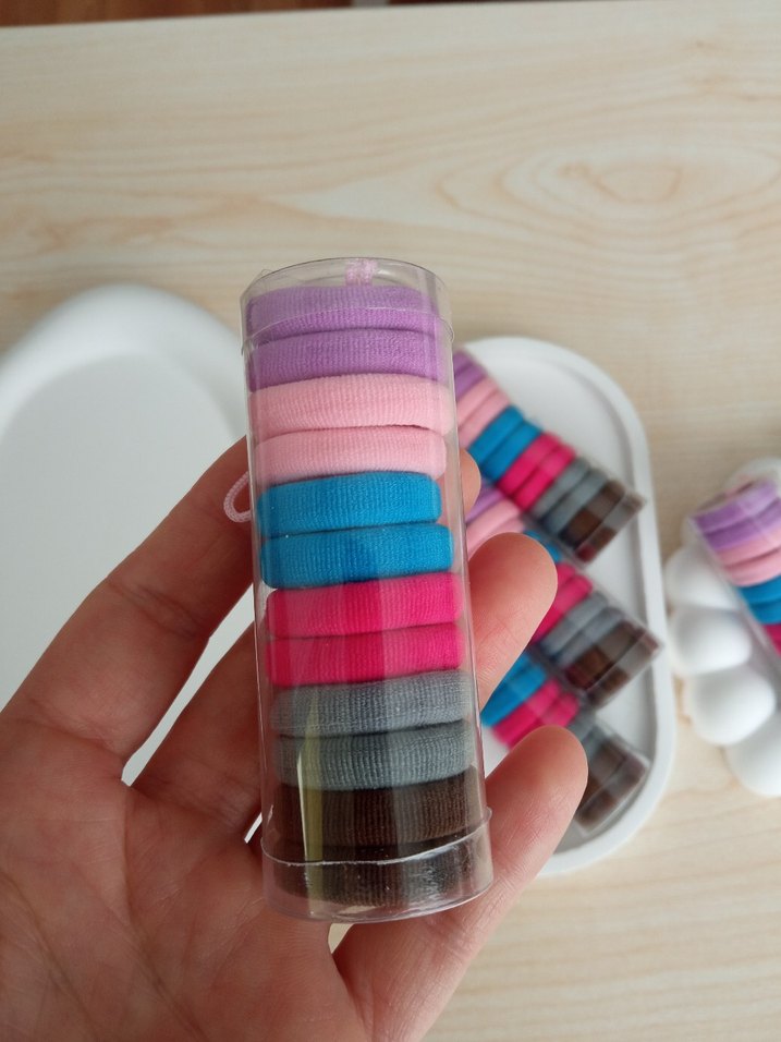 Pastel Renkli Bağlamalı Lastikli Çocuk Saç Tokası - Görsel 4