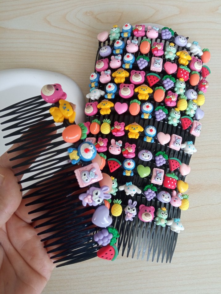 Renkli Boncuklu Çocuk Saç Tokaları - Görsel 3