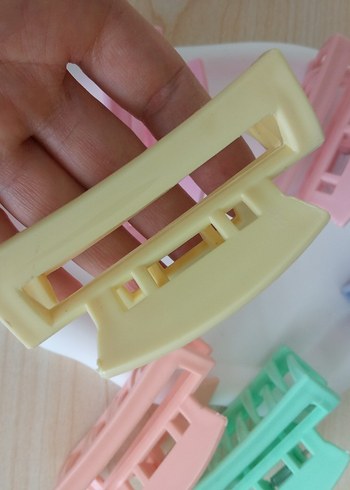 Pastel Renkli Plastik Saç Tokaları - Görsel 2