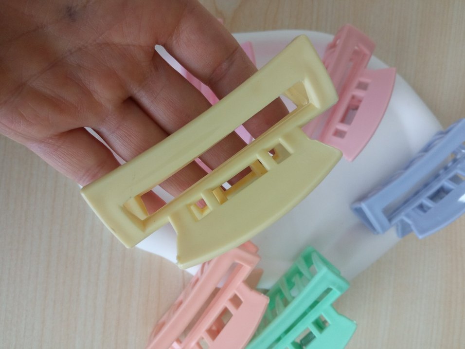 Pastel Renkli Plastik Saç Tokaları - Görsel 2