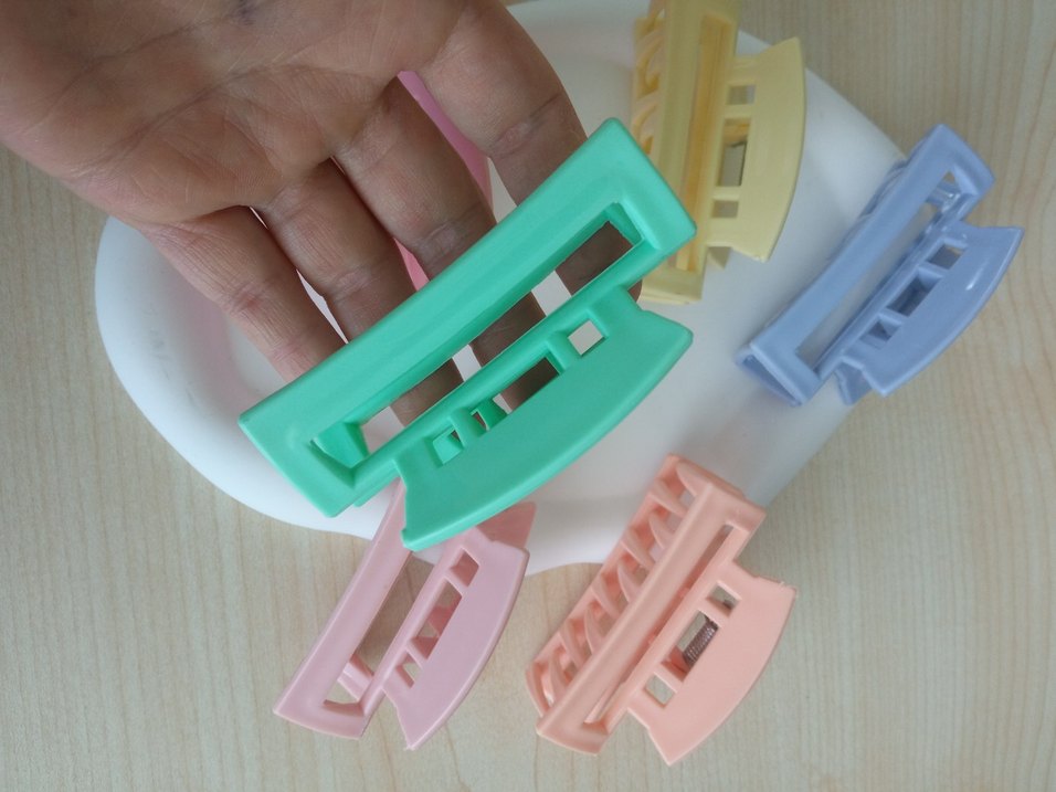 Pastel Renkli Plastik Saç Tokaları - Görsel 4