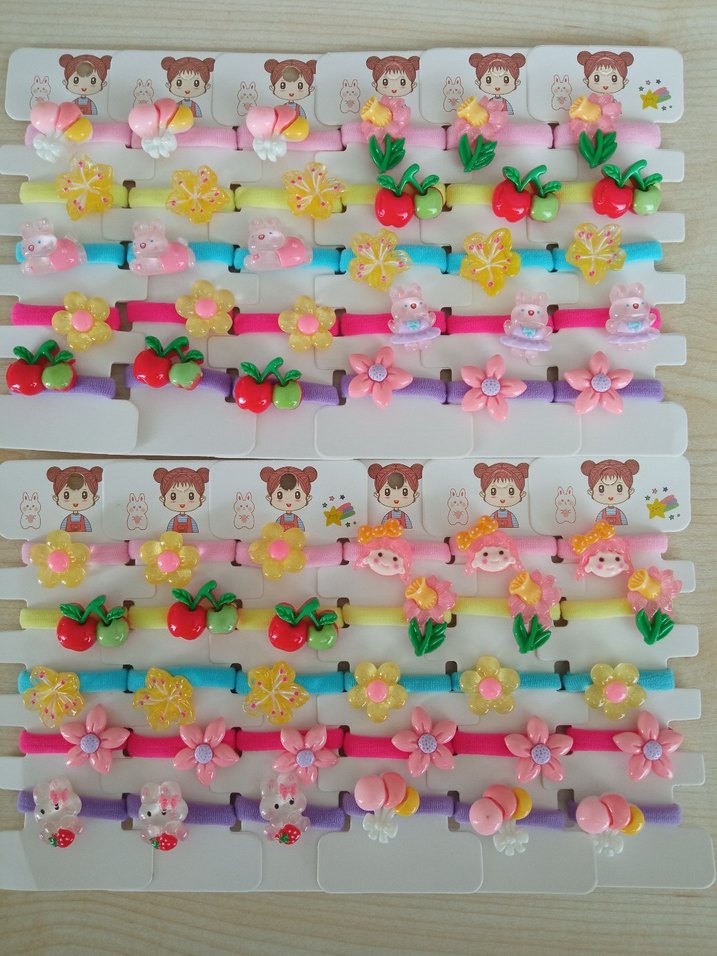 Renkli Elastik Çocuk  lastik toka - Görsel 5