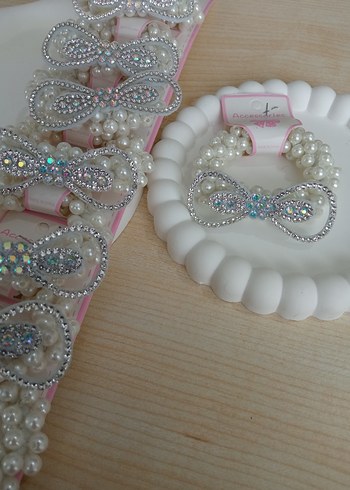 İnci Boncuklu topuz tokası - Görsel 2