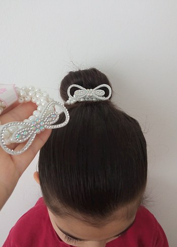 İnci Boncuklu topuz tokası - Görsel 4