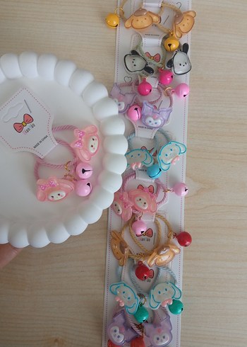 Renkli Rock Punk Desenli Lastikli Çocuk Toka - Görsel 2