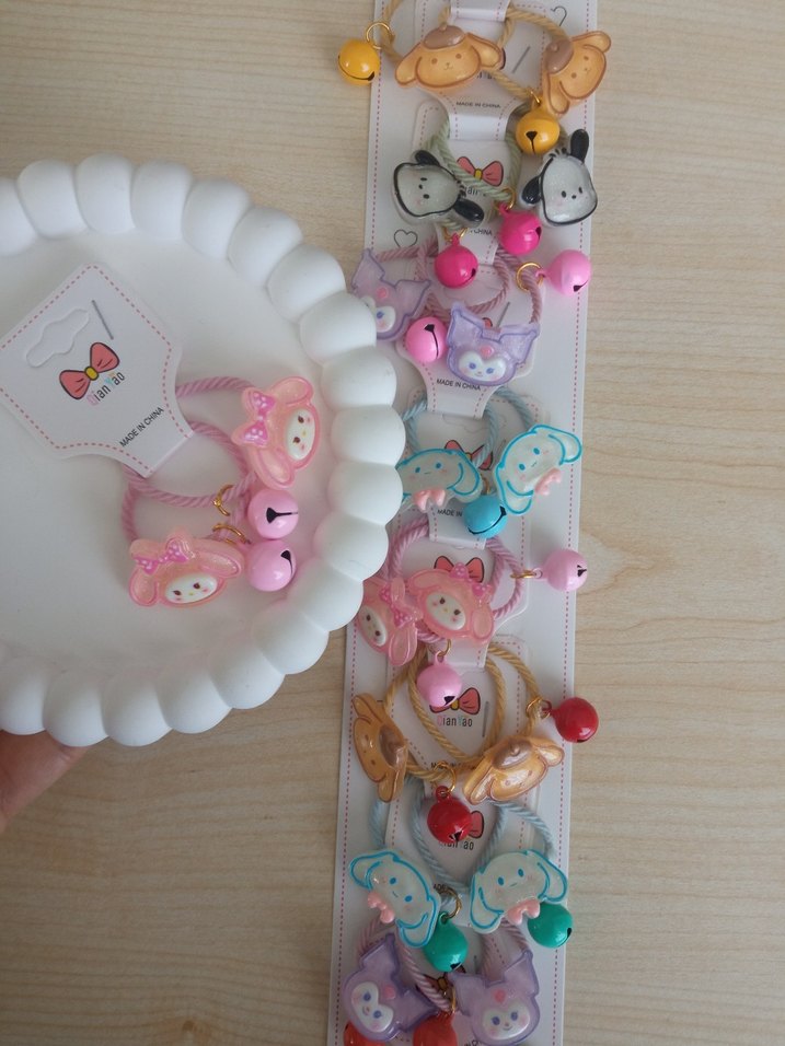 Renkli Rock Punk Desenli Lastikli Çocuk Toka - Görsel 2