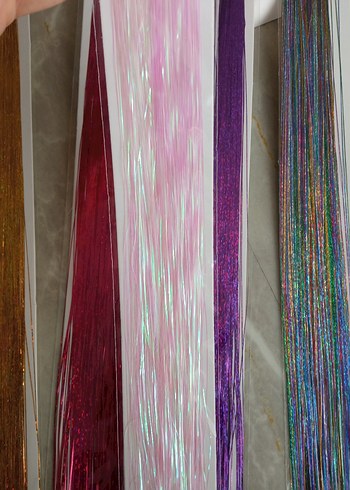 renkli saç tinseli - Görsel 2