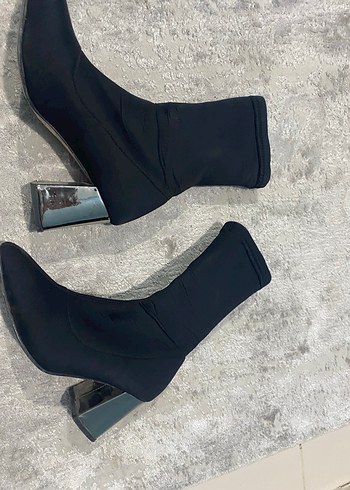 Daxtors D651 Kadın Siyah Elastik Bot - Görsel 4
